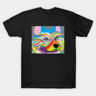 Colorful Siberian Husky T-Shirt